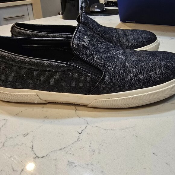 MICHAEL KORS Teddi Signature Logo Slip-On Size 7 Women's Used Nice - Picture 1 of 10